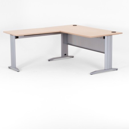 Escritorio en L QUADRA con ala de mesa