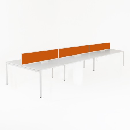 Mesa mulitpuesto tipo bench YLO para 6 personas
