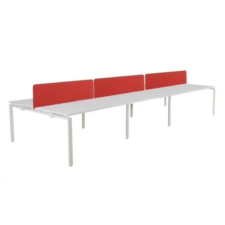 Mesa multipuesto tipo  bench para 6 personas OPTIMUM