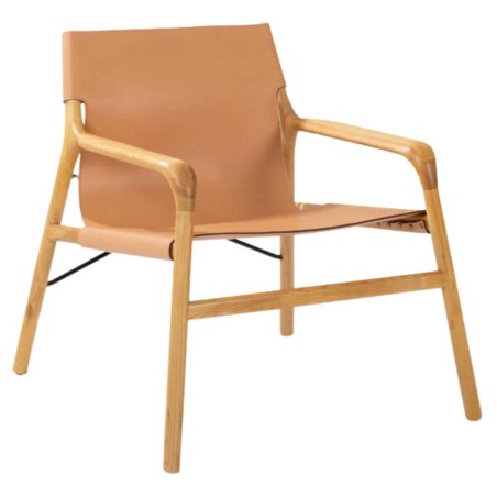 Silla sala de espera de cuero Kansas