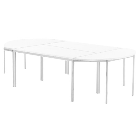 Mesa de reuniones ovalada para 12 personas L.320 cm ZIK.