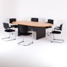 Mesa de reuniones ovalada Artéo An.190 cm