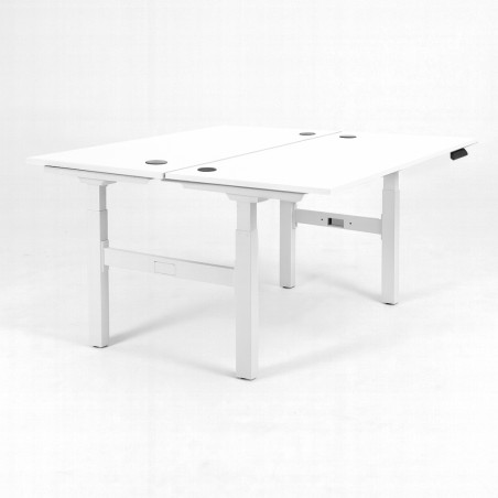 Mesa tipo bench de oficina PRISMA para 2 personas