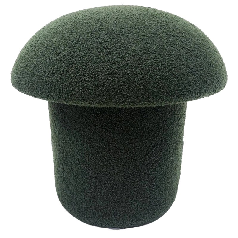 Puf tejido bouclé Alt.40 cm TOAD verde Puf tejido bouclé Alt.40 cm TOAD verde