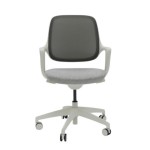 Silla de oficina HARPO blanca vista frontal