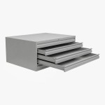 Archivador para planos DIN A0 - 5 cajones 3/4