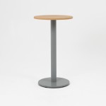 Mesa alta de oficina ZETA, con patas tipo tulipa