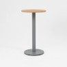 Mesa alta de oficina ZETA, con patas tipo tulipa