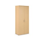 Armario alto de oficina VELNIO con 2 puertas batientes | 180 cm