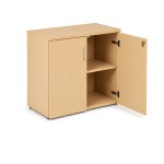 Armario bajo de oficina VELNIO con 2 puertas batientes | 73 cm